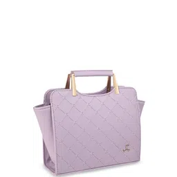Mochi Structured Satchel with Quilted image 3