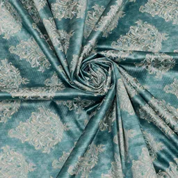 THE CONVERSION Blue & Beige Printed Long Door Curtain image 4