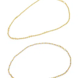 AMI Set Of 2 Gold-Plated Contemporary Bling Chains image 2