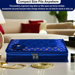 HOMESTIC Blue Set of 1 Regular Jewellery Organiser Organisers image 3