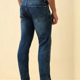 Allen Solly Men Skinny Fit Mid-Rise Heavy Fade Jeans image 3