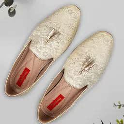 TANNY SHOES Men Printed Mojaris image 5