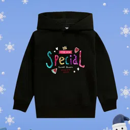 NUSYL Girls Printed Hooded Sweatshirt-image-19