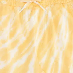 Pantaloons Junior Smooth Sailor Text Printed Tie Dye Shorts - White image 3