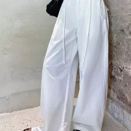 StyleCast Women Wide Leg Mid-Rise Easy Wash Pleated Trouser image 4