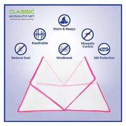 classic mosquito nets Classic Mosquito Net for Baby Mosquito Net - Pink image 4