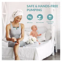 Roboson Wearable Electrical Breast Pump For Feeding Mothers, Automatic Electric Milk Feeding Pumping Machine with 3 Modes & 9 levels, Large 1400 mah battery, 150 ml Milk Cup (1 Year Warranty) image 4