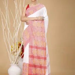 Ruuprekha Woven Design Pure Cotton Fusion Khadi Saree-image-18
