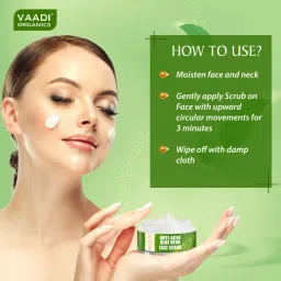 Vaadi Herbals Aloe Vera Face Scrub image 2
