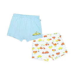 You Got Plan B Boys Pack Of 2 Printed Pure Cotton Mid-Rise Boxers-picture-30