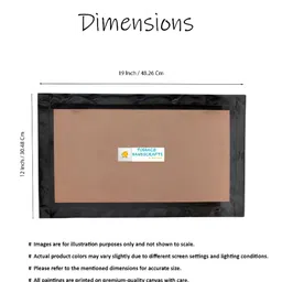 Tushaco Handicrafts Red And Yellow Canvas Religious Wall Paintings image 4