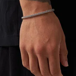 LITCHI Men Silver-Toned Stainless Steel Bracelet-picture-25
