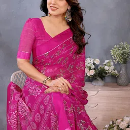 Moda Rapido Floral Printed Saree image 5