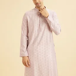 Manyavar Men Ethnic Motifs Embroidered Regular Thread Work Kurta Set image 2