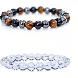 Bilqis Set Of 2 Artificial Beaded Elasticated Bracelets-image-19