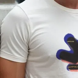 WROGN Printed Pure Cotton Short Sleeves Round Neck Slim Fit T-shirt image 2
