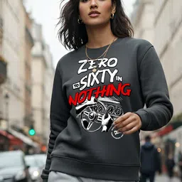 Moda Rapido Women Graphic Printed Round Neck Pullover Sweatshirt-picture-18