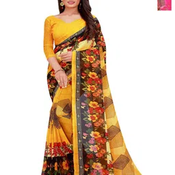 Moda Rapido Floral Pure Georgette Saree-picture-18
