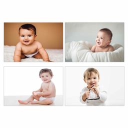 WENS HD Digital Baby Posters Pack of 4 - White-picture-42