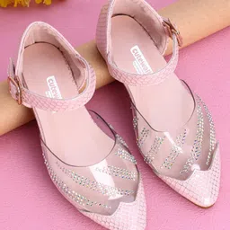 Cute Walk by Babyhug Ballerina Studded Detailing  - Pink-picture-11