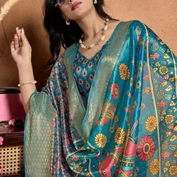 Ehaircare Woven Design Zari Silk Blend Saree image 3