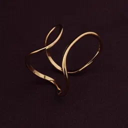PALMONAS Gold-Plated Adjustable Finger Ring image 3