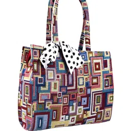 SGM FASHION Colourblocked Structured Shoulder Bag image 5
