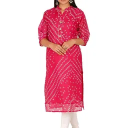 PARTH SY FASHION Women Pink Viscose Rayon Straight Kurtas-picture-13