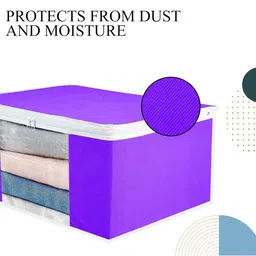 AMAK INC Purple Fabric Multi-Utility Wardrobe Organisers image 2