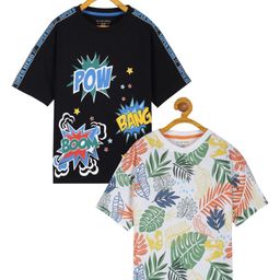 PLUM TREE Boys 2 Printed Tropical T-shirt-picture-24