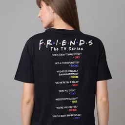 Free Authority Friends Printed Pure Cotton T-shirt-image-23