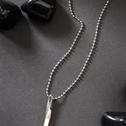 Roadster Men Silver-Plated Stainless Steel Pendant with Chain-picture-46