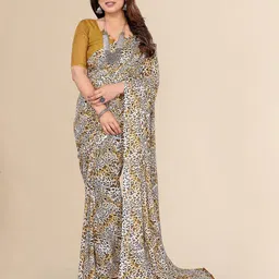Moda Rapido Abstract Printed Poly Georgette Saree-picture-34