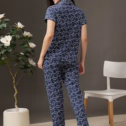 Clovia Women Shirt & Pyjama Nightsuit Set image 4