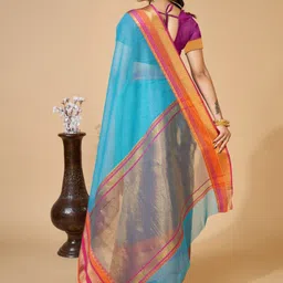 Moda Rapido Woven Design Zari Silk Blend Handloom Saree image 3