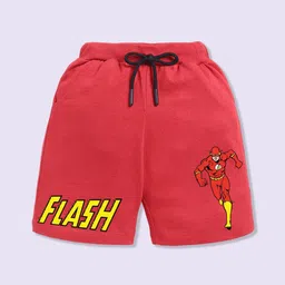 YK X Minute Mirth Boys Assorted Pack Of 2 Superman Printed Cotton Shorts image 4