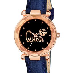 CSAMON Women Printed Round Dial & Leather Straps Analogue Watch GR379RG Q BLU Vel L-picture-27