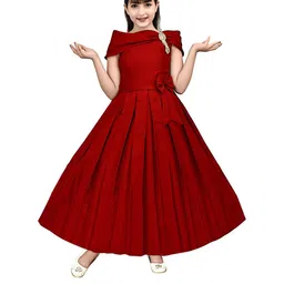 PRENA FASHION Girls Maroon Dresses-picture-39