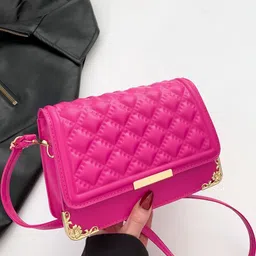 CORSICA Women Magenta PU Handbags-picture-15