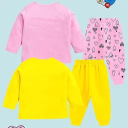 Disney By Miss and Chief Girls Printed T-shirt with Pyjamas image 2