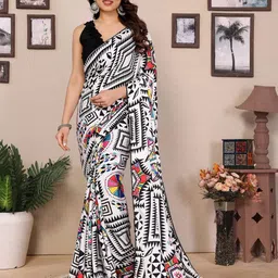 ROOP SUNDARI SAREES Geometric Printed Saree-picture-8