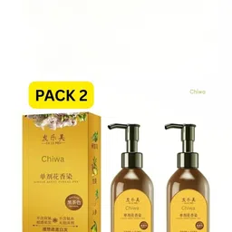 CHIWA Set Of 2 Single Agent Floral Hair Dye - 100 ml Each - Black-picture-33