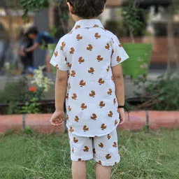 ALANTA Unisex Kids Printed Shirt with Shorts image 4