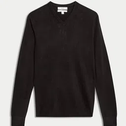 Marks & Spencer Men V-Neck Long Sleeves Pullover Sweater image 2