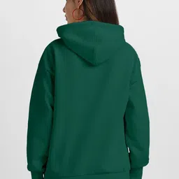 JUNEBERRY Women Printed Hooded Sweatshirt image 2