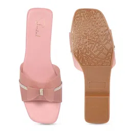 Shoestail Women Embellished Open Toe Flats with Bows image 2