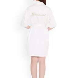 Arendelle Pack Of 5 Printed Bride & Bridesmaids Robe With Belt image 2