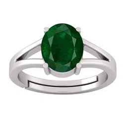 RSPR 12.25 Ratti 11.62 Carat Emerald Panna Gemstone Finger Ring-picture-10