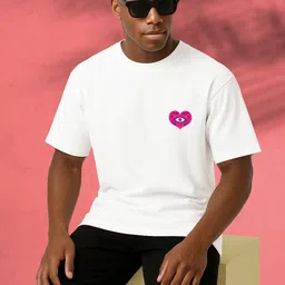 BUYTHATTRENDZ Men Graphic Printed Round Neck Cotton Oversized T-shirt image 4