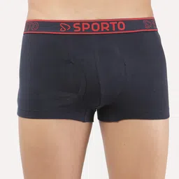 Sporto by Macho Men Pack Of 4 Combed Cotton Short Trunks image 2